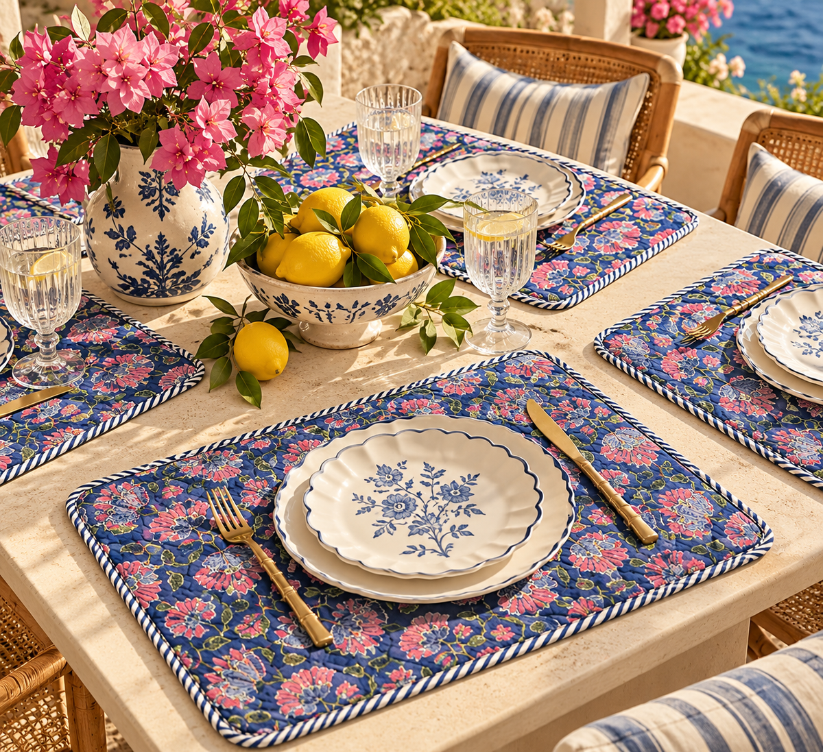 Royal Blue Table Mats