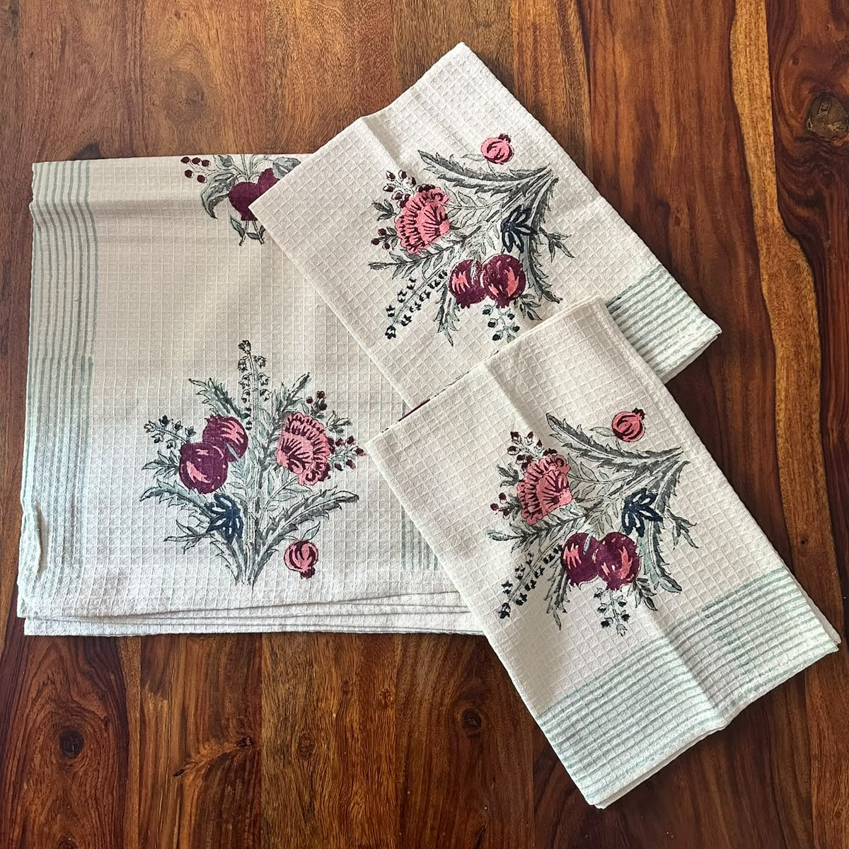 Anar Waffle Towel Set