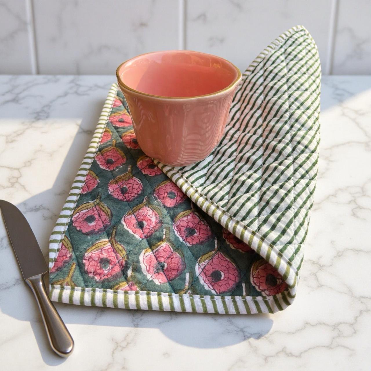 Green and Pink Placemats