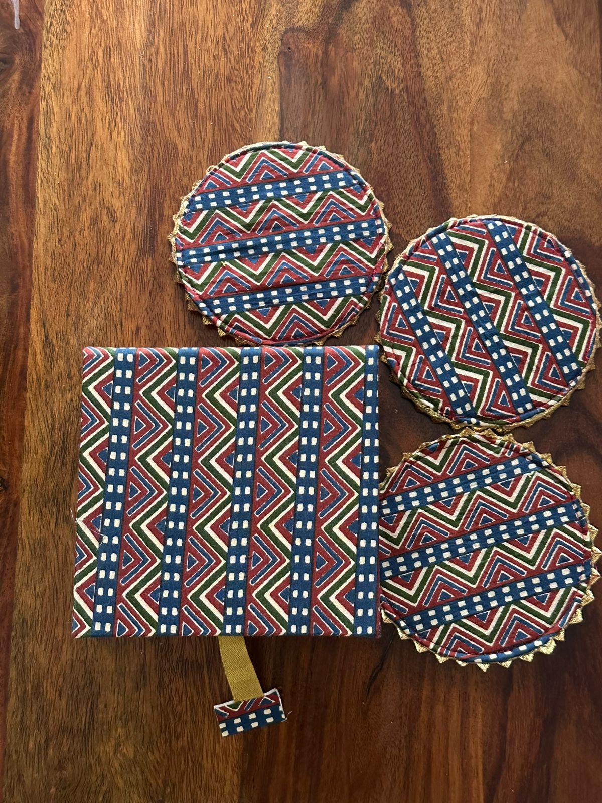 Zig Zag Stripe Coaster (Set of 6)
