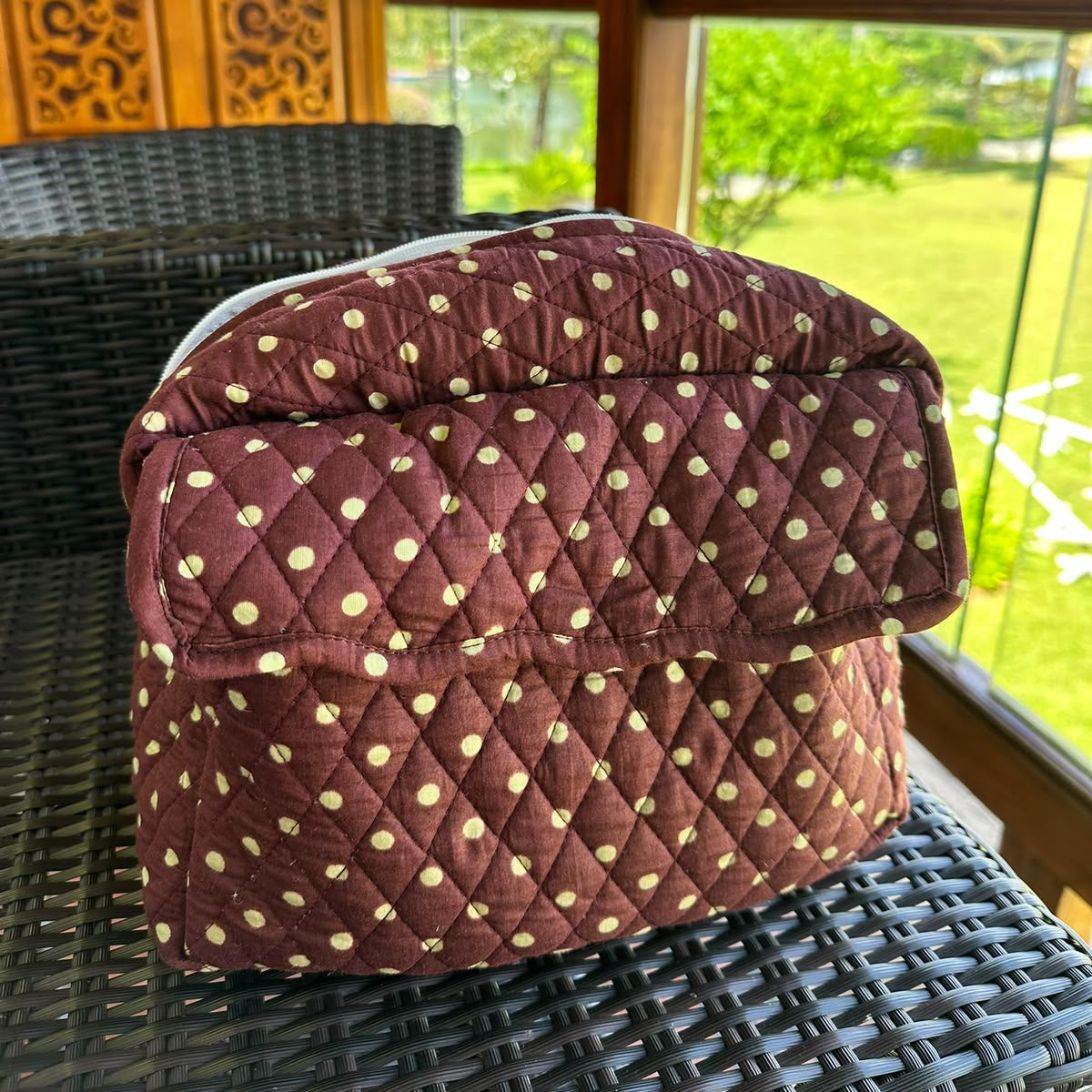 Brown Polka Vanity Kit