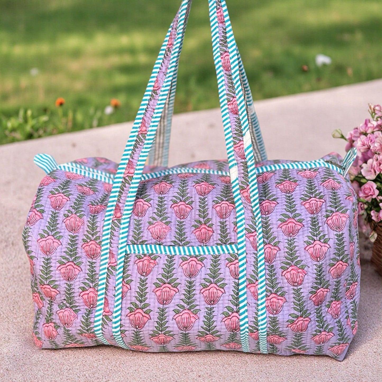 Purple Butaa Duffle Bag