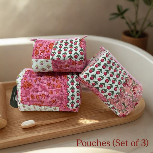 Pink Patchwork (Set of 3)