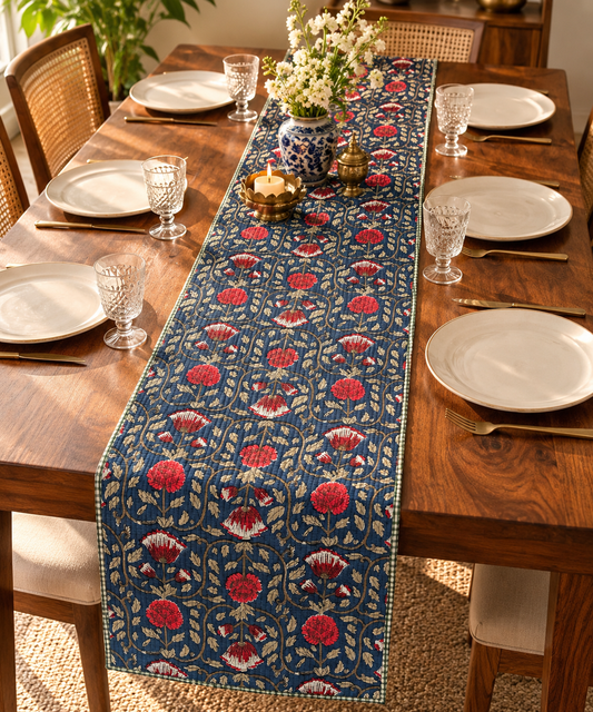 Blue Mughal Bagh Runner