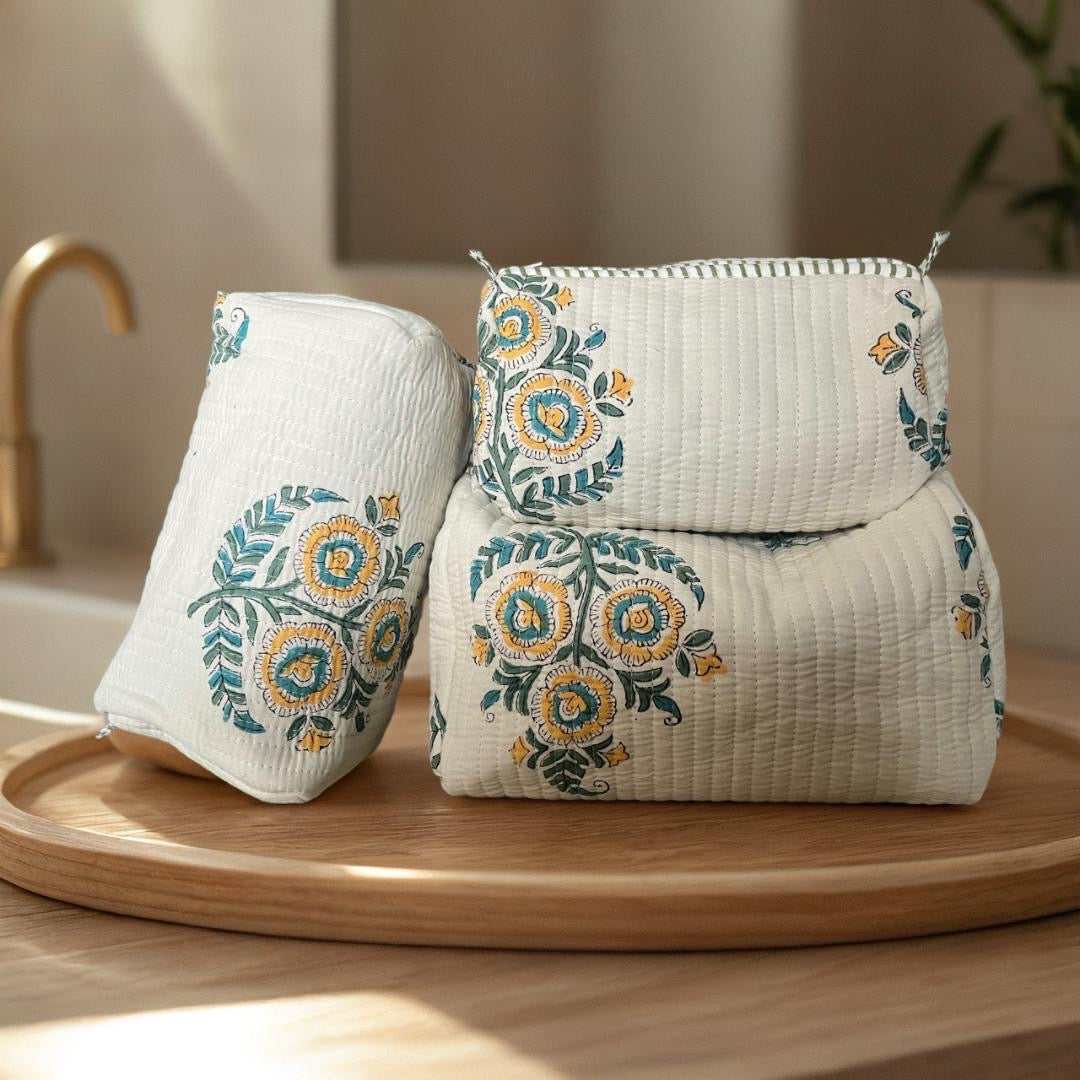 Ivory Butaa Pouch (Set of 3)