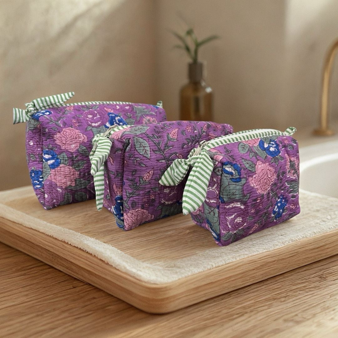 Purple Pouch (Set of 3)