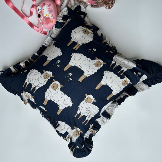 Blue Sheep Cushion Cover (16X16)
