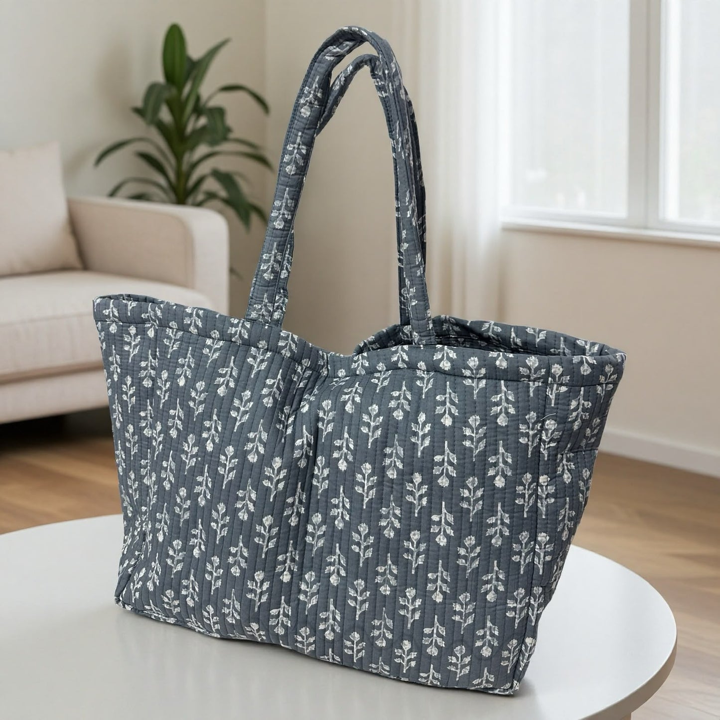 Grey Butti Reversible Tote