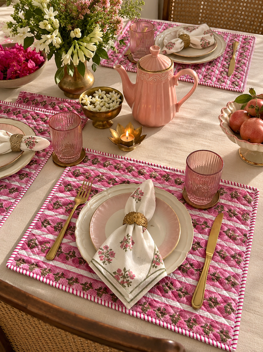 Pink Bel Quilted Mats