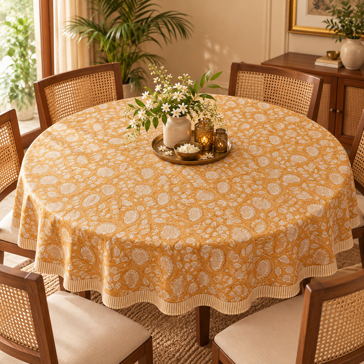 Marigold Round Table Cover