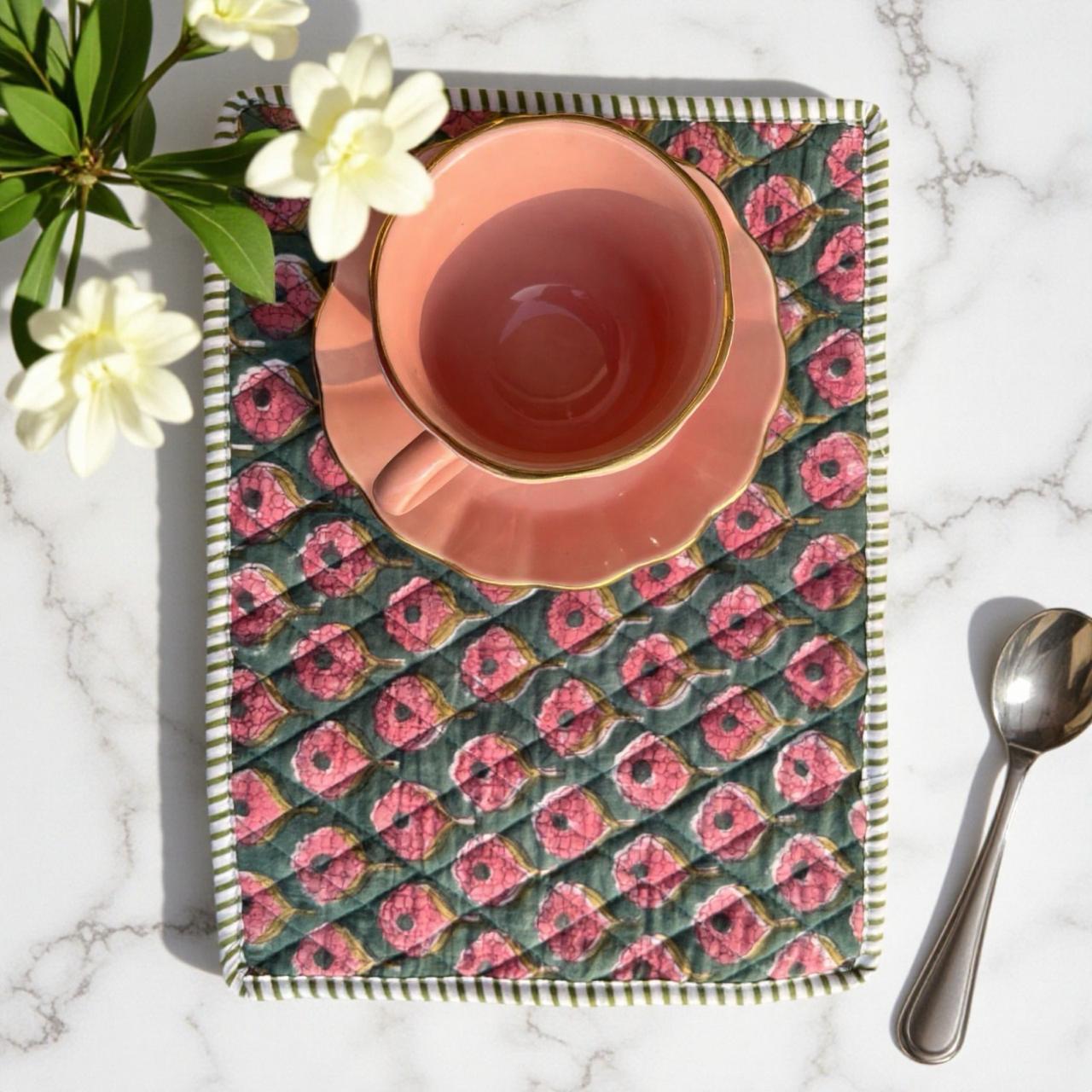 Green and Pink Placemats