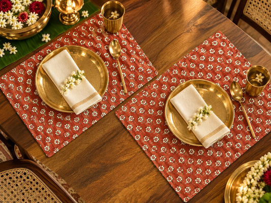 Teracotta Quilted Mats