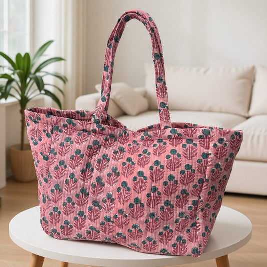 Peach Butti Reversible Tote