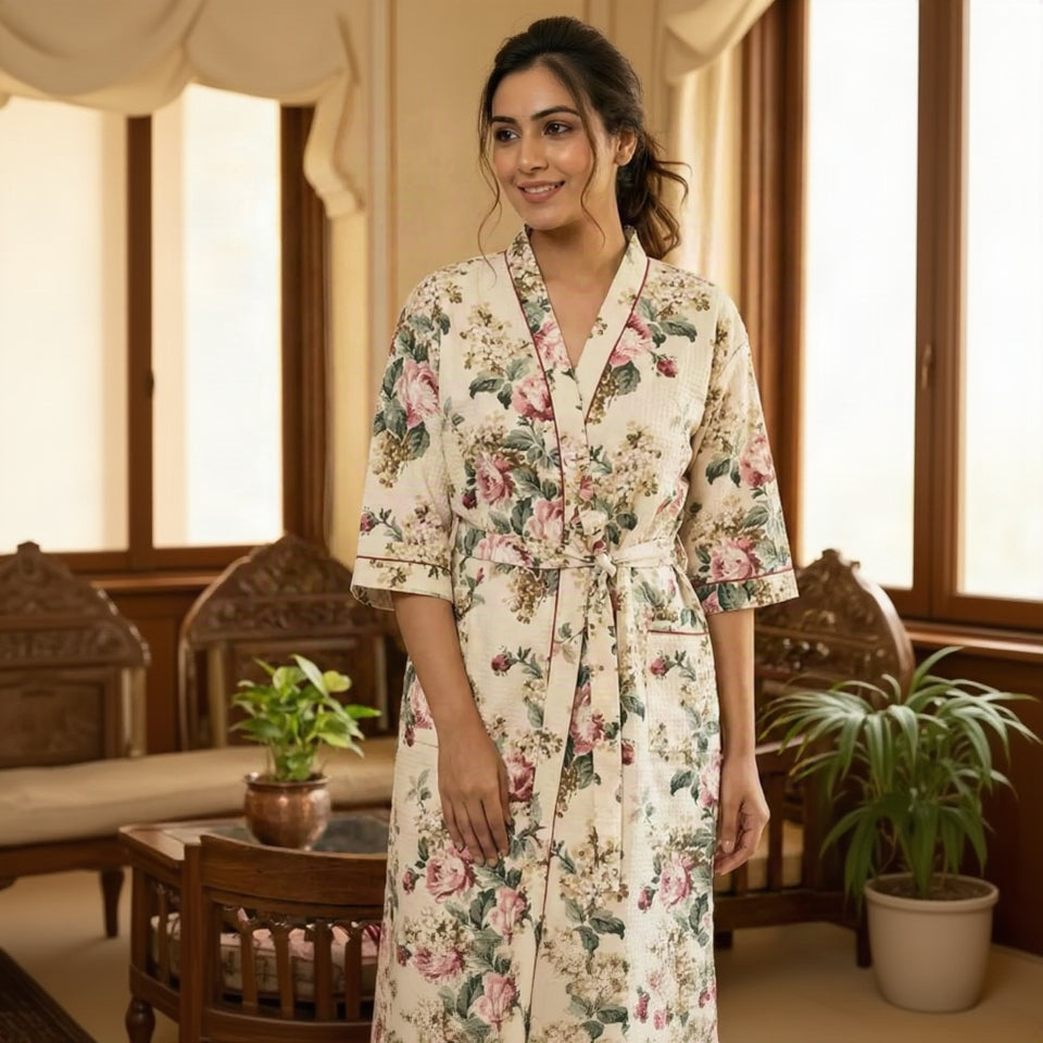 Pink Bagh Bathrobe