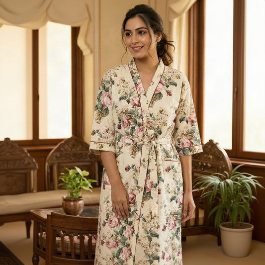 Pink Bagh Bathrobe