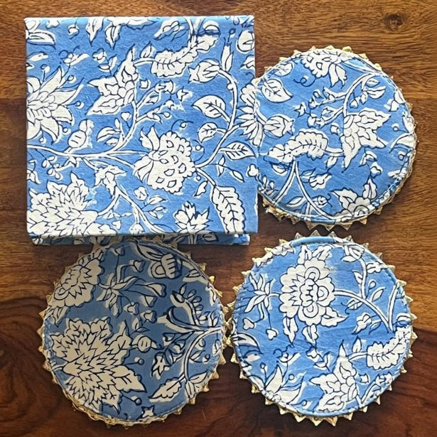 Saanjh Blue Coaster (Set of 6)