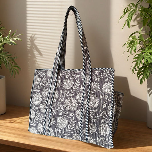 Noor Grey Daily Tote (16X16)
