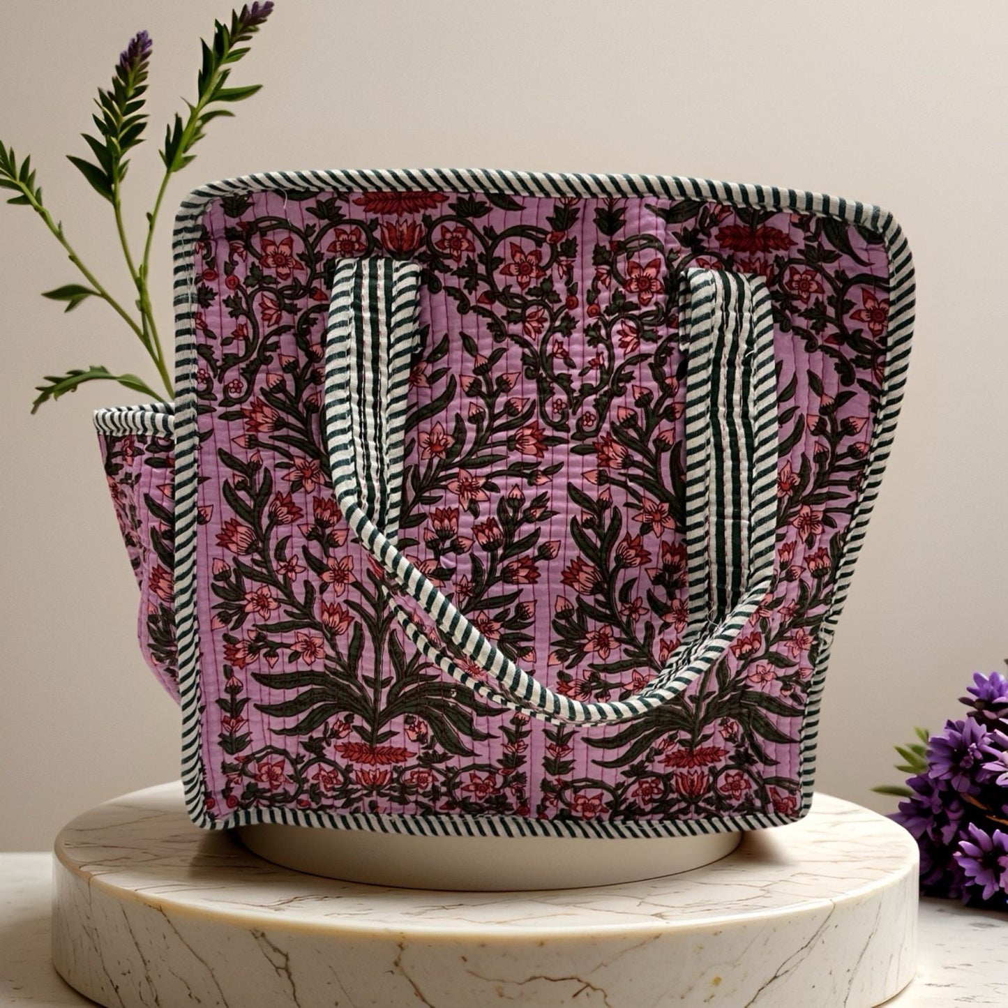 Purple Jungle Mini Tote (12X12)