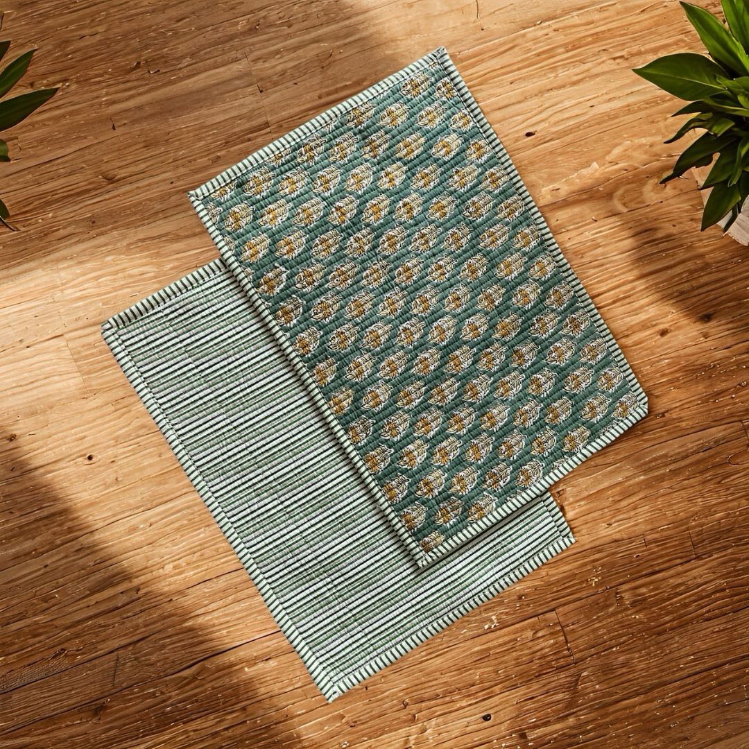 Emerald Sun Reversible Table Mats