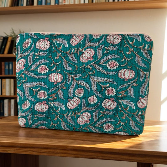 Sea Green Anar Laptop/Mac book Sleeve