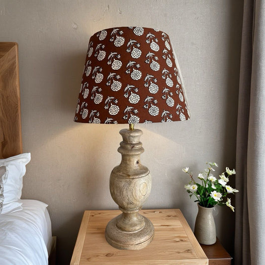 Mocha Brown Lamp Shade (12 Inch Diameter)
