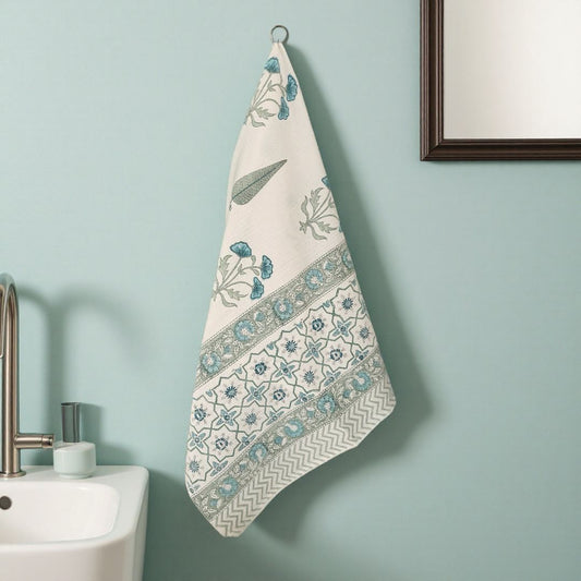 Aqua Waffle Towel