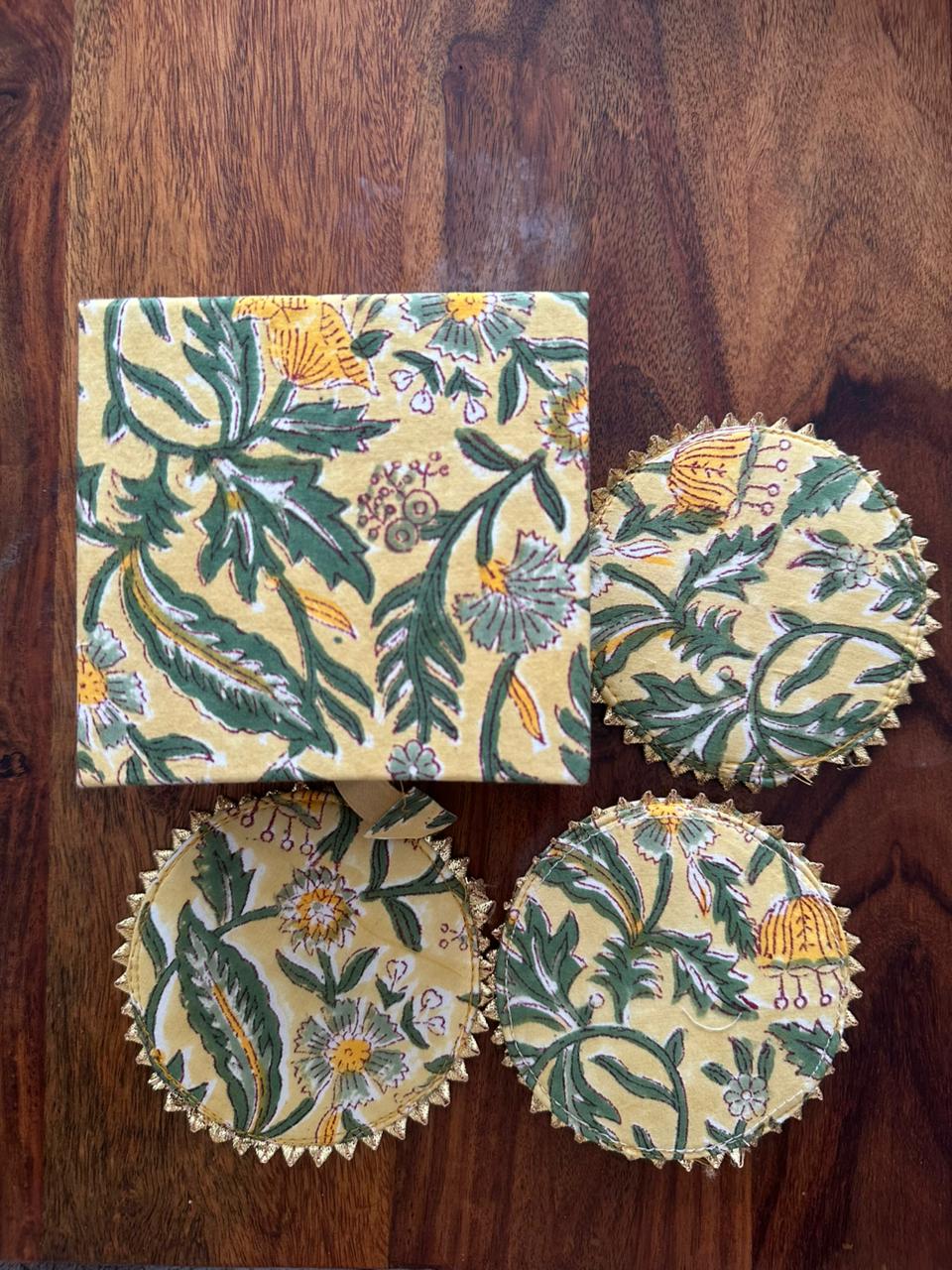 Yellow Bagh Coaster (Set of 6)