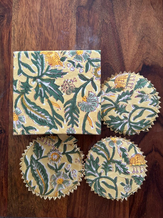 Yellow Bagh Coaster (Set of 6)