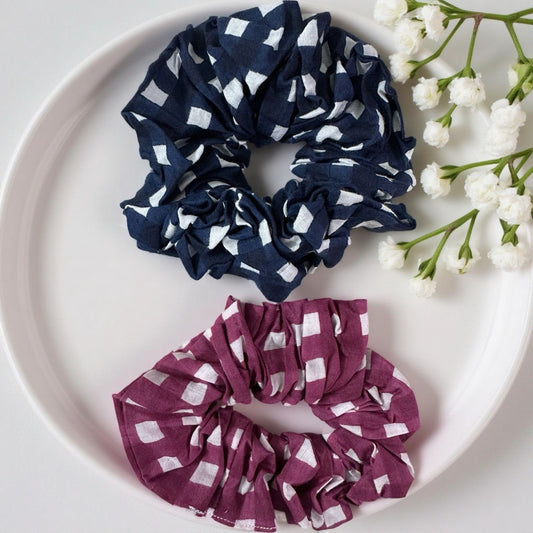 Gingham Scrunchies Combo