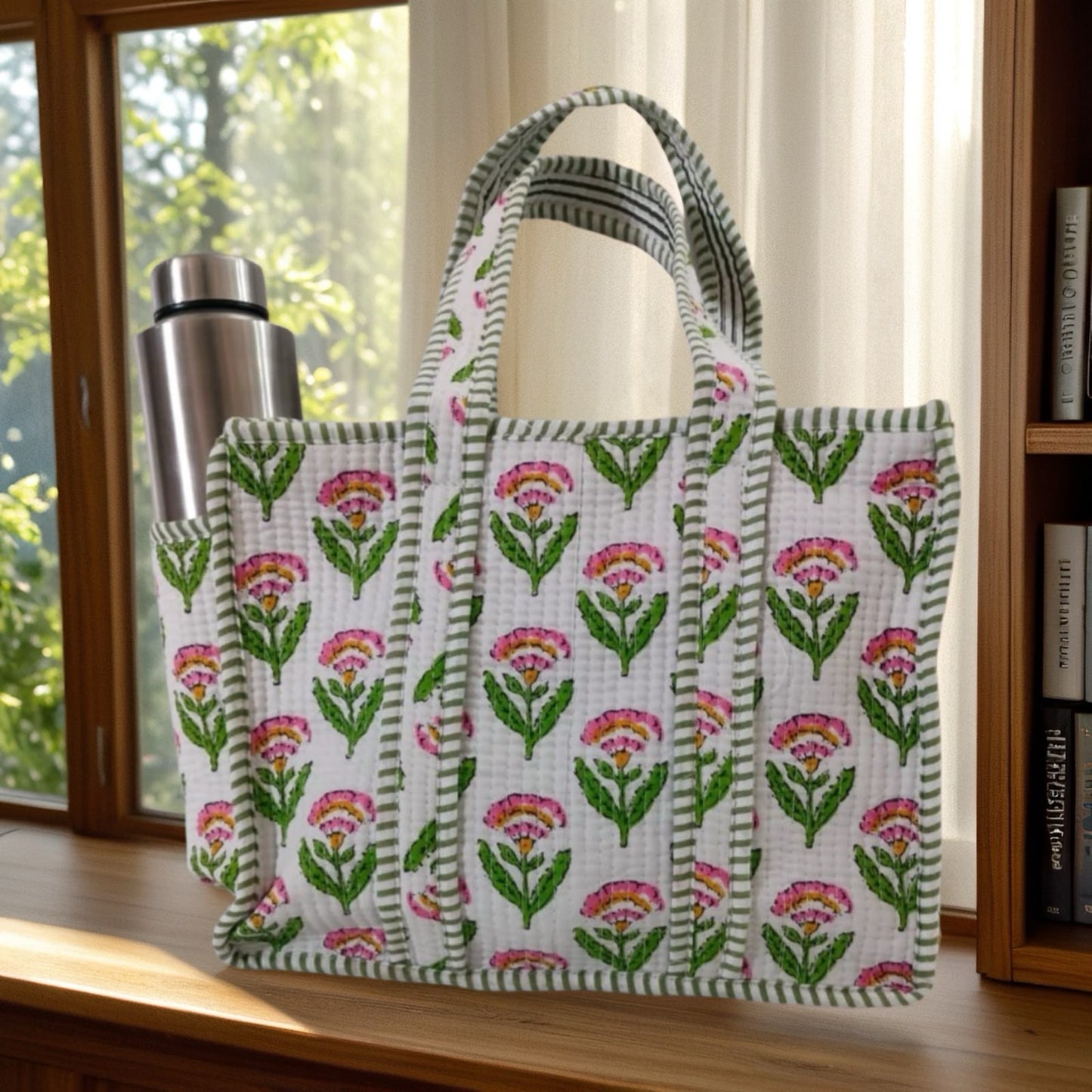 White Butaa Tote (12X12)