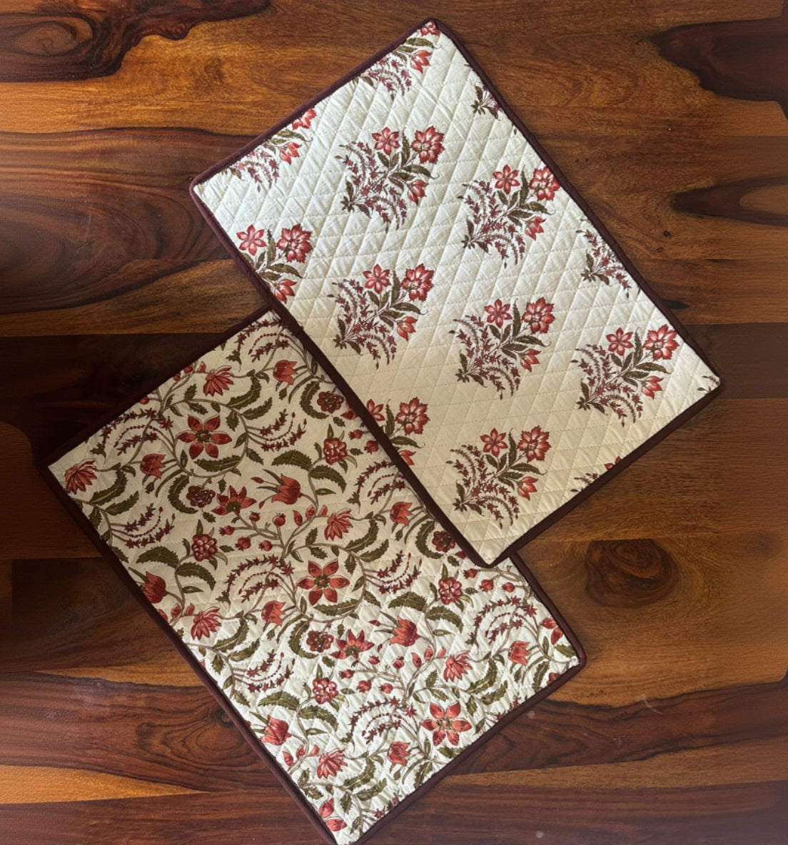 Maroon Butaa Bagh Mats