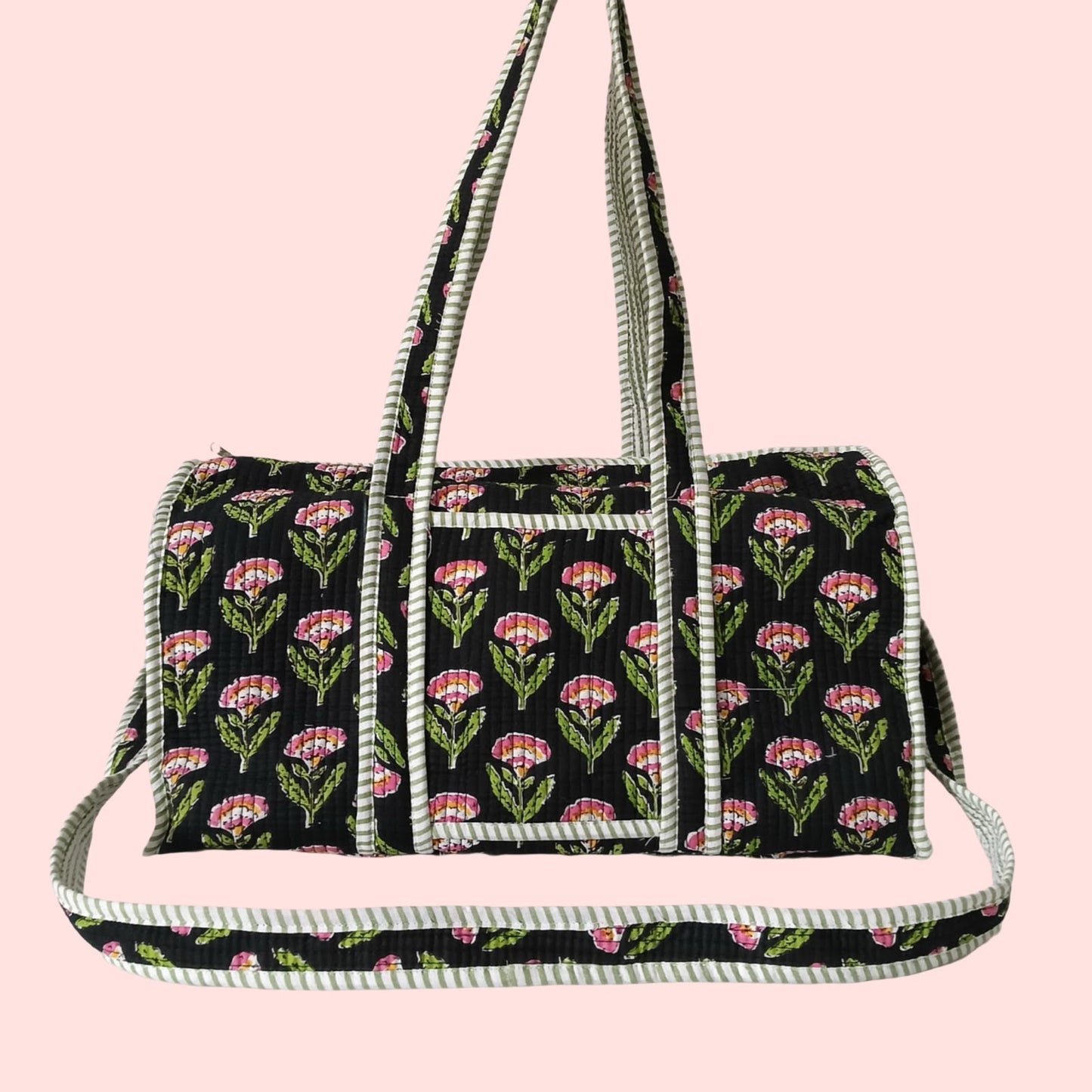 Black Butaa With Sling Duffle