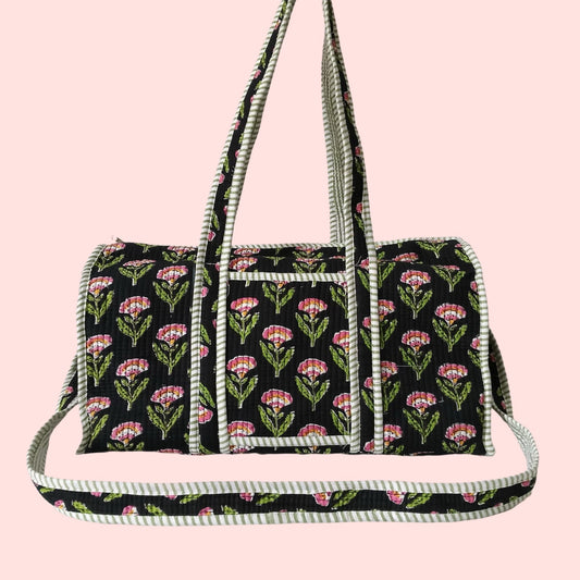 Black Butaa With Sling Duffle