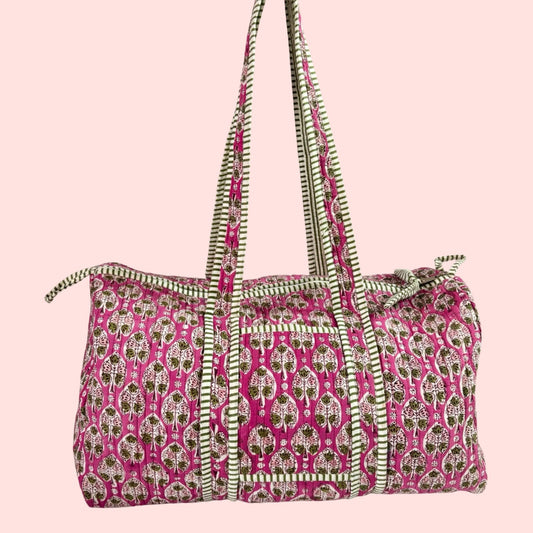 Pretty Pink Duffle Bag