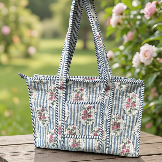 Cottage Bloom Daily Tote (16X18)