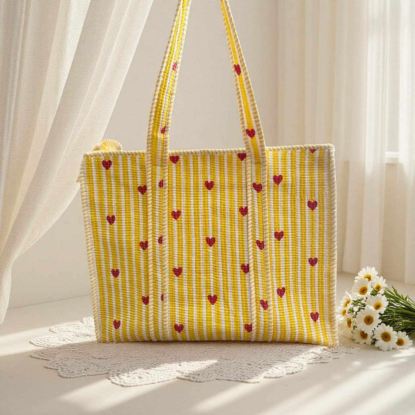 Yellow Love Daily Tote (18X18)