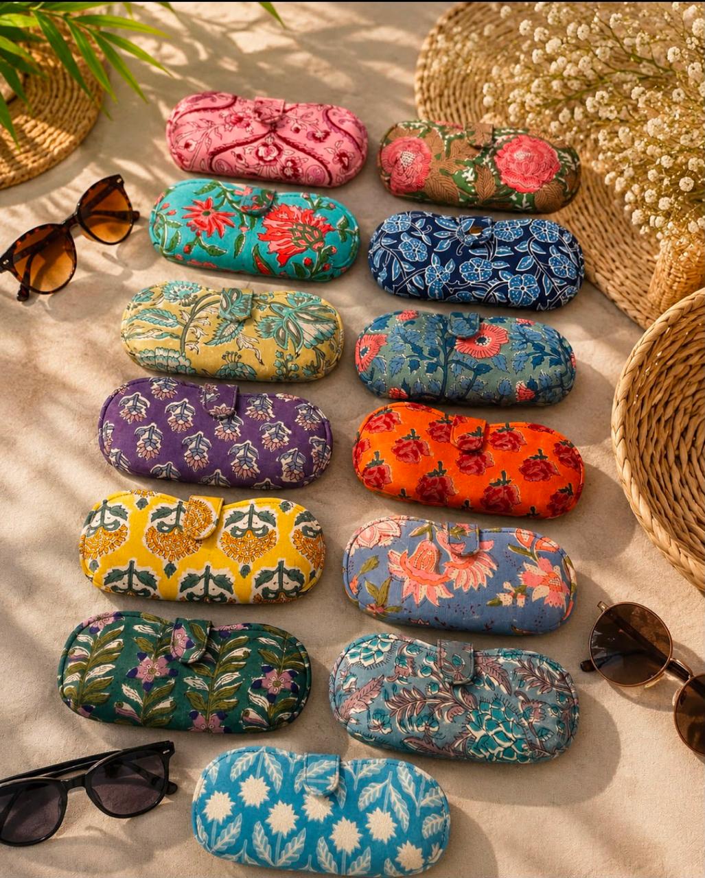 Assorted Handblock Sunglass Cases