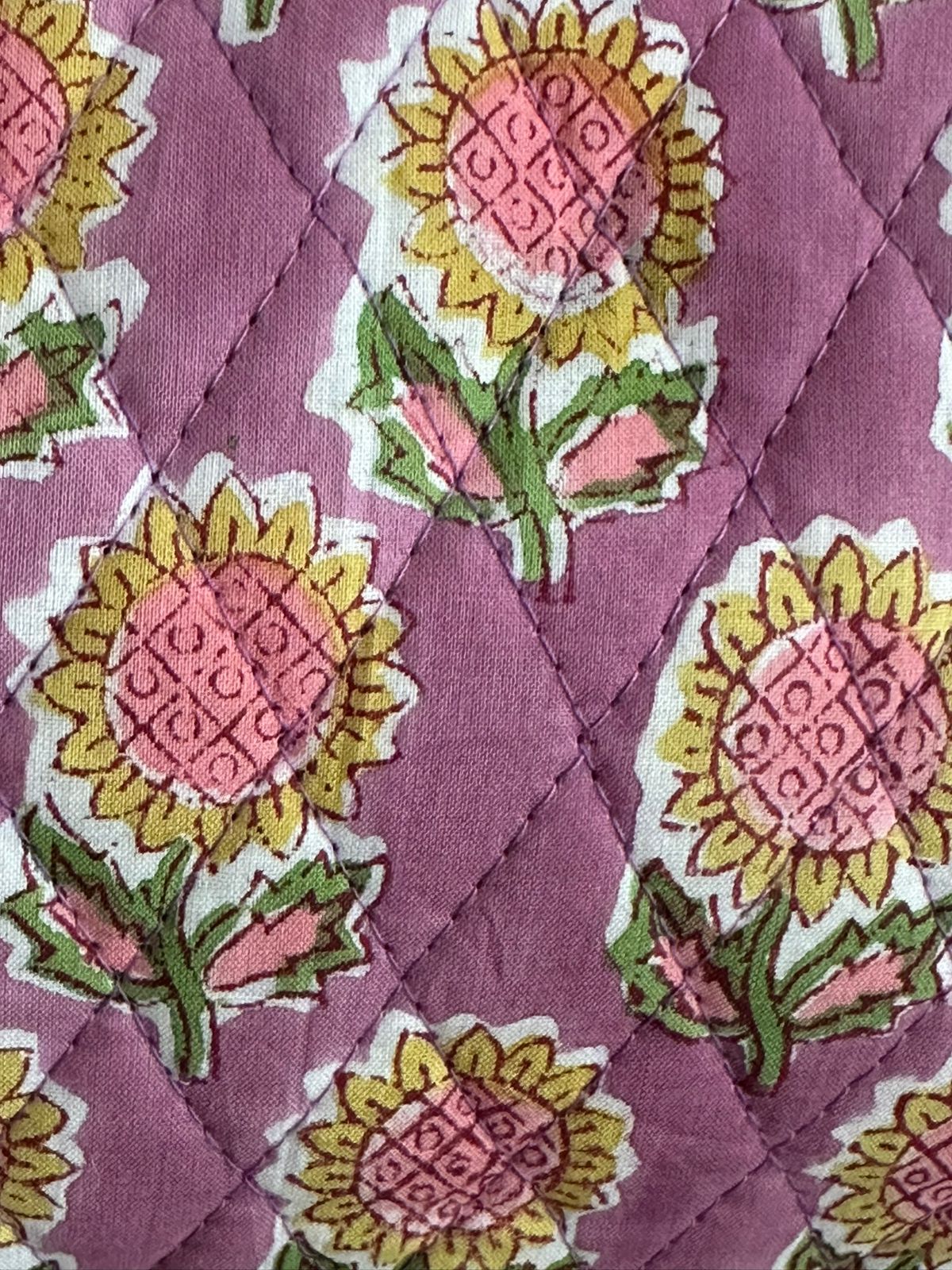 Purple Bloom Baguette Bag