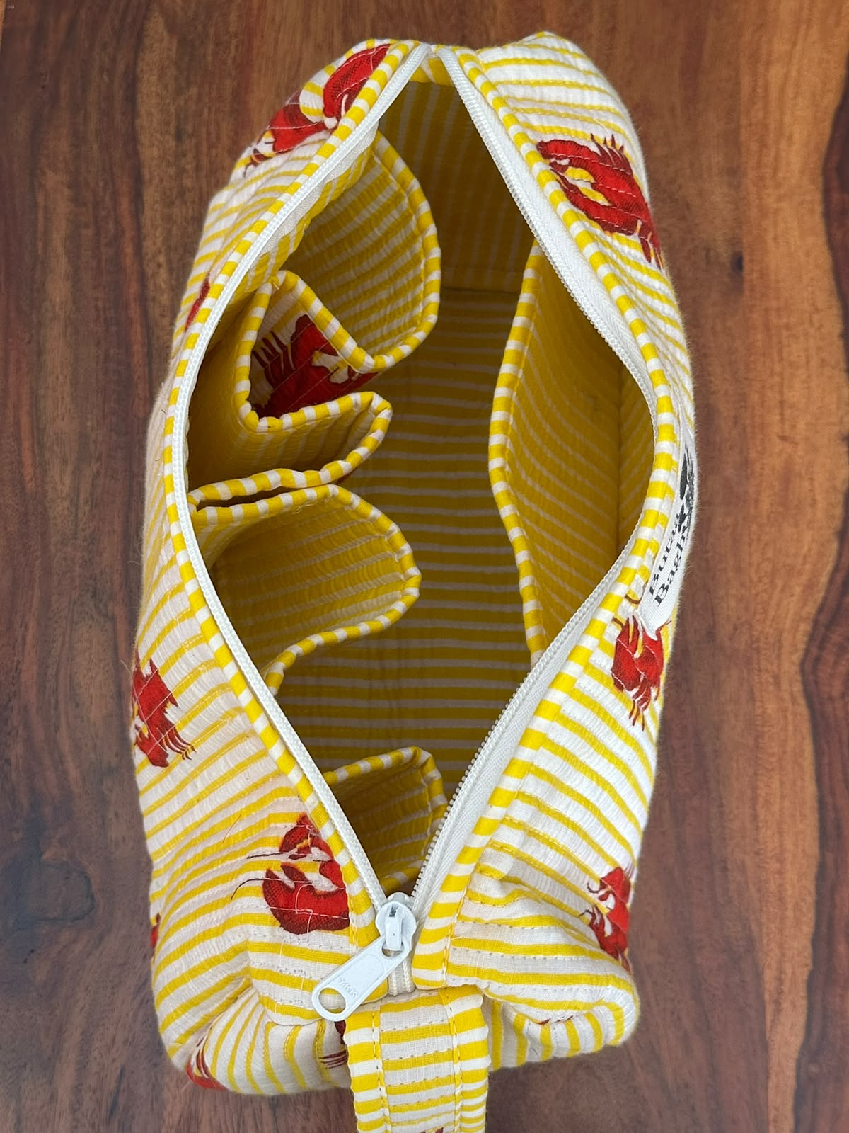Yellow Lobster Hair Tool Pouch