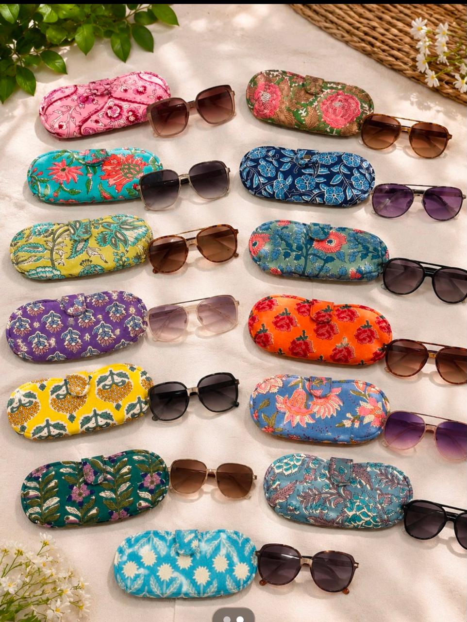 Assorted Handblock Sunglass Cases