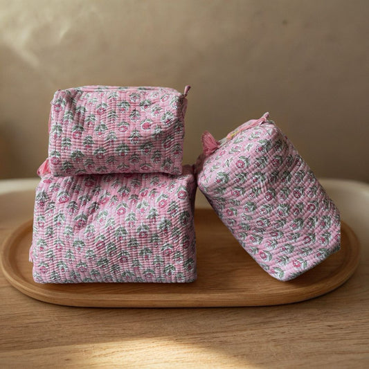 Baby Pink Pouch (Set of 3)